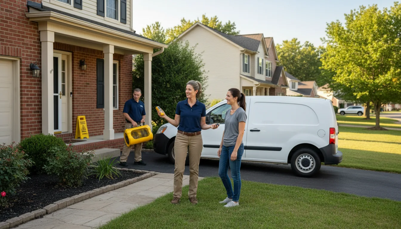 Residential water damage restoration in Greenville, IL